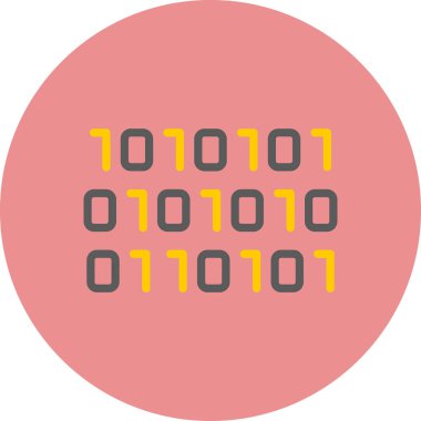 İkili kod. Basit illüstrasyon