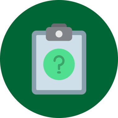 Yeşil ve kırmızı yuvarlak simgenin vektör düz çizimi