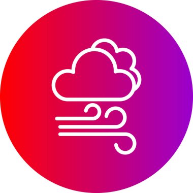 Bulut simgesi vektör illüstrasyonu