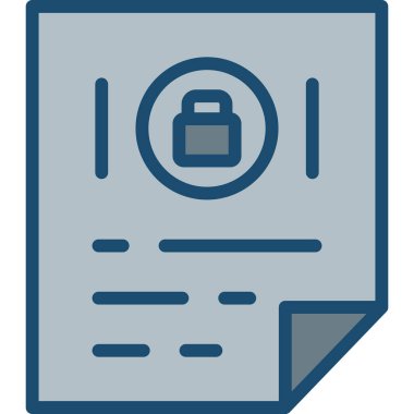 Belge. Web simgesi basit illüstrasyon