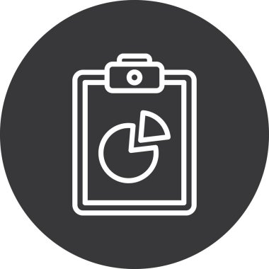 Diyagram web simgesi, vektör çizim