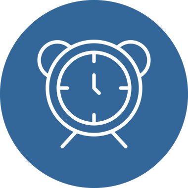 Çalar saat. Web simgesi basit illüstrasyon