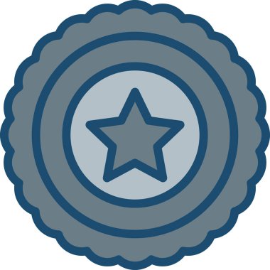 Rozet simge vektör çizim