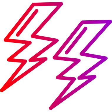 Şimşek simgesi vektör dizaynı