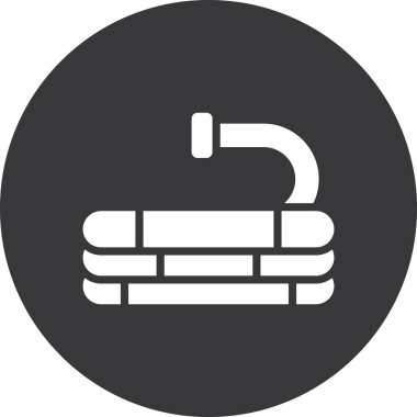 Beyaz arkaplanda vektör simgesi izole edildi