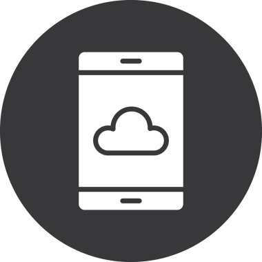 bulut hesaplama simgesi vektör illüstrasyon tasarımı