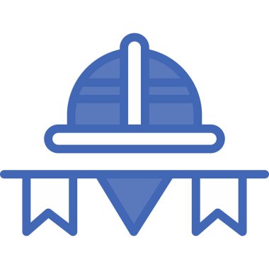 Bir çadır simgesinin vektör illüstrasyonu