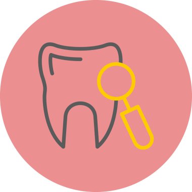 Diş. Web simgesi basit tasarım