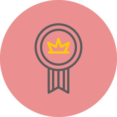 Taç. Web simgesi basit illüstrasyon