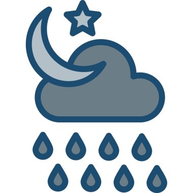 Hava tahmini simgesi. vektör illüstrasyonu