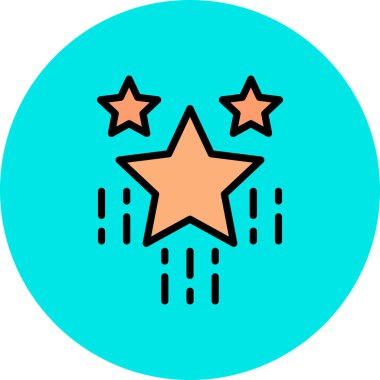 yıldız simgesi vektör illüstrasyonu