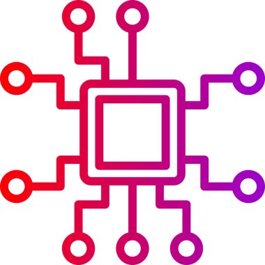 Çip. Web simgesi vektör illüstrasyonu