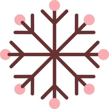 kar simgesi, vektör illüstrasyonu