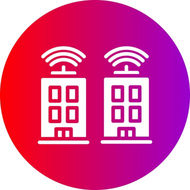 Bina. Web simgesi basit tasarım