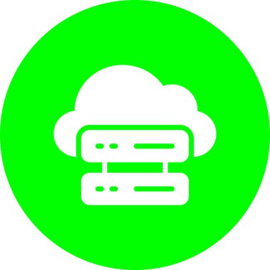 bulut simgesi, vektör illüstrasyonu