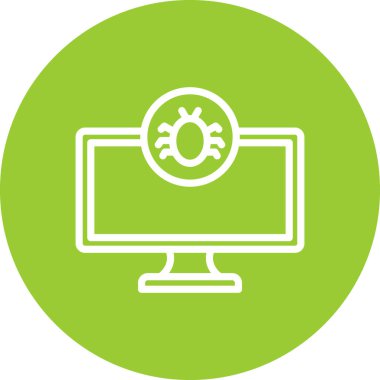 Bilgisayar. Web simgesi basit illüstrasyon