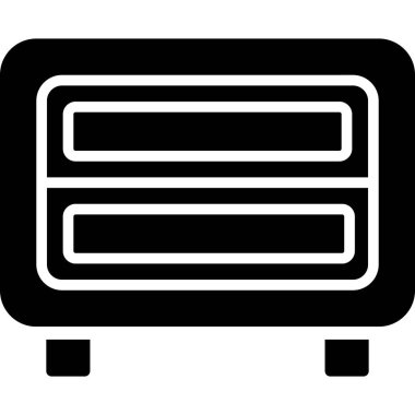 Klima ikonu. Web için basit bir klima vektör simgesi çizimi