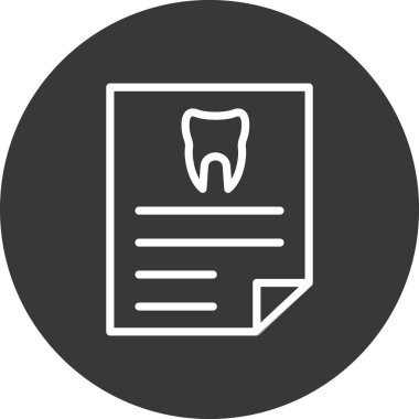 Modern diş simgesinin vektör illüstrasyonu