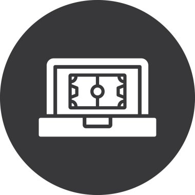 Bilgisayar simgesinin vektör illüstrasyonu