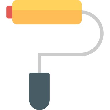 usb kablo düz simgesi, vektör, illüstrasyon