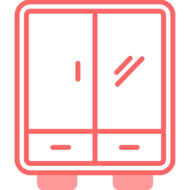 Kapı simgesinin vektör illüstrasyonu