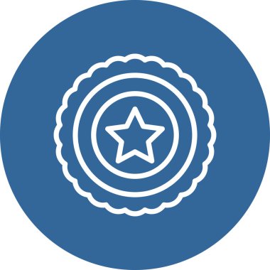 Eşsiz Yıldız Vektör Satırı Simgesi