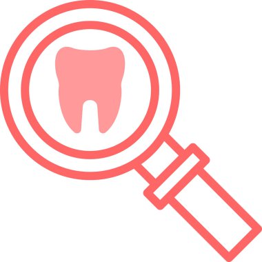 Diş simgesi modern, vektör illüstrasyonu