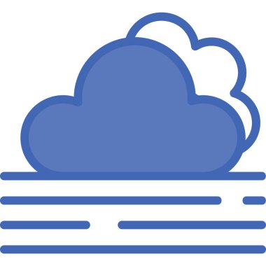 Bulut. Web simgesi basit illüstrasyon