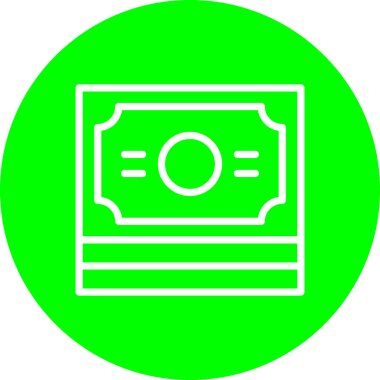 Dolar. Web simgesi basit illüstrasyon