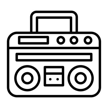 radyo simgesi vektör illüstrasyonu