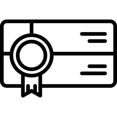 Sertifika diploması simgesi