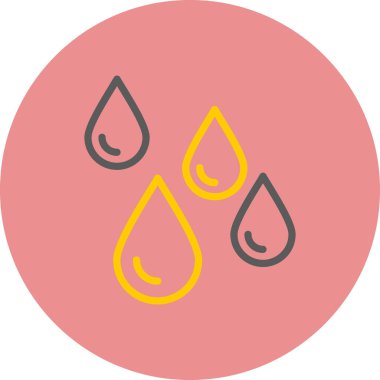 Bir damla simgesinin vektör illüstrasyonu