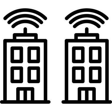 Kablosuz ağ sisteminin vektör simgesi kavramı