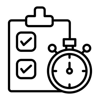 Zaman yönetimi simgesi, özet biçimi