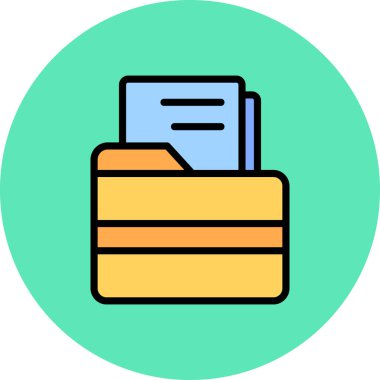 Dosya. Web simgesi basit illüstrasyon