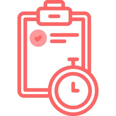 Saat. Web simgesi basit illüstrasyon