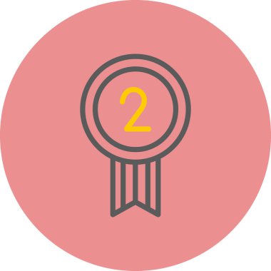 Madalya. Web simgesi basit illüstrasyon