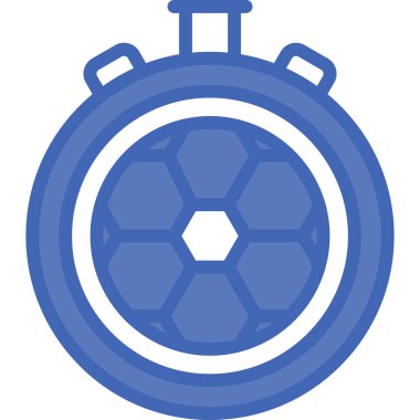 Bir futbol simgesinin vektör illüstrasyonu