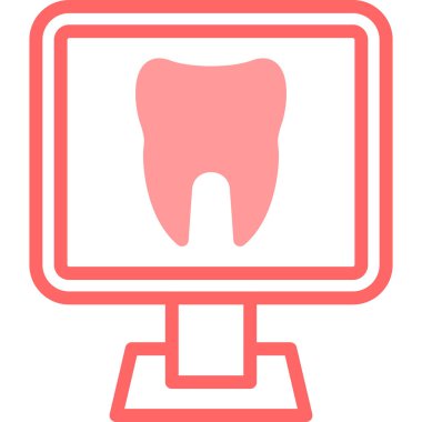 Dişçi. Web simgesi basit illüstrasyon