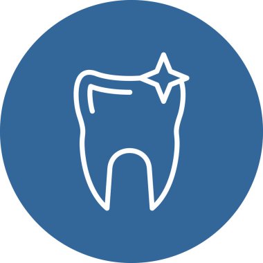 diş simgesi vektör illüstrasyonu