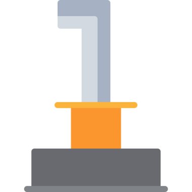 Tek bir izole simgenin vektör illüstrasyonu