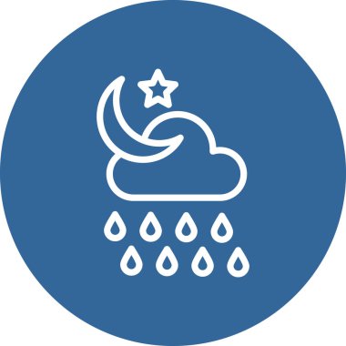 Ay. Web simgesi basit illüstrasyon