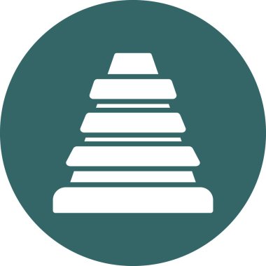 Koni web simgesi, vektör illüstrasyonu