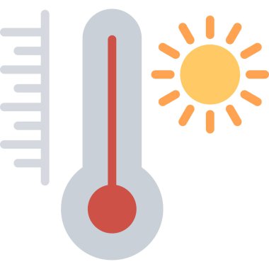 sıcaklık simgesi vektör illüstrasyonu
