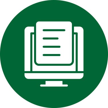 Bilgisayarın vektör simgesi, vektör illüstrasyonu