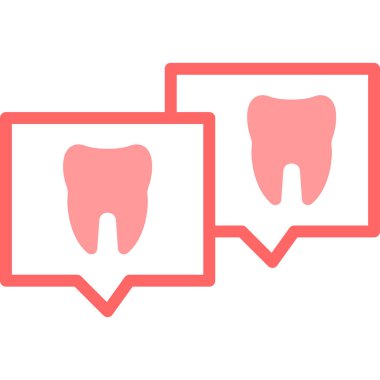 Diş teli ve diş koruma ikonuyla diş ipi yerleştir. vektör.