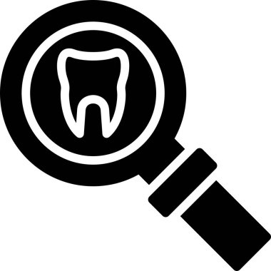 Diş. Web simgesi basit illüstrasyon