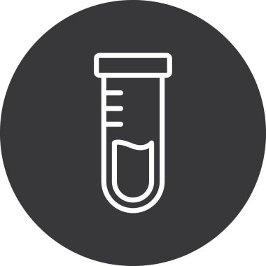 Test tüpünün vektör illüstrasyonu