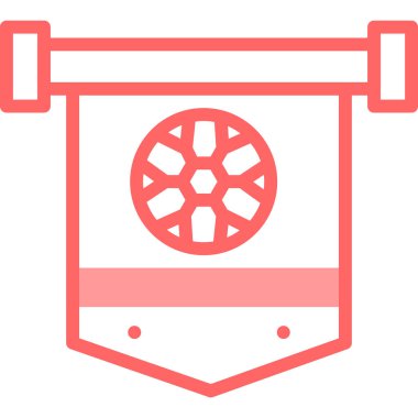 Modern bir simgenin vektör illüstrasyonu