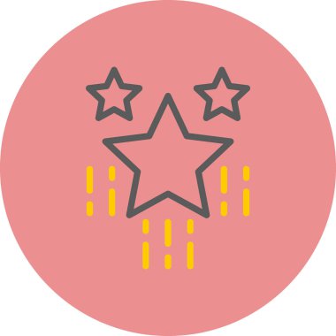 vektör yıldızlar simge illüstrasyonu